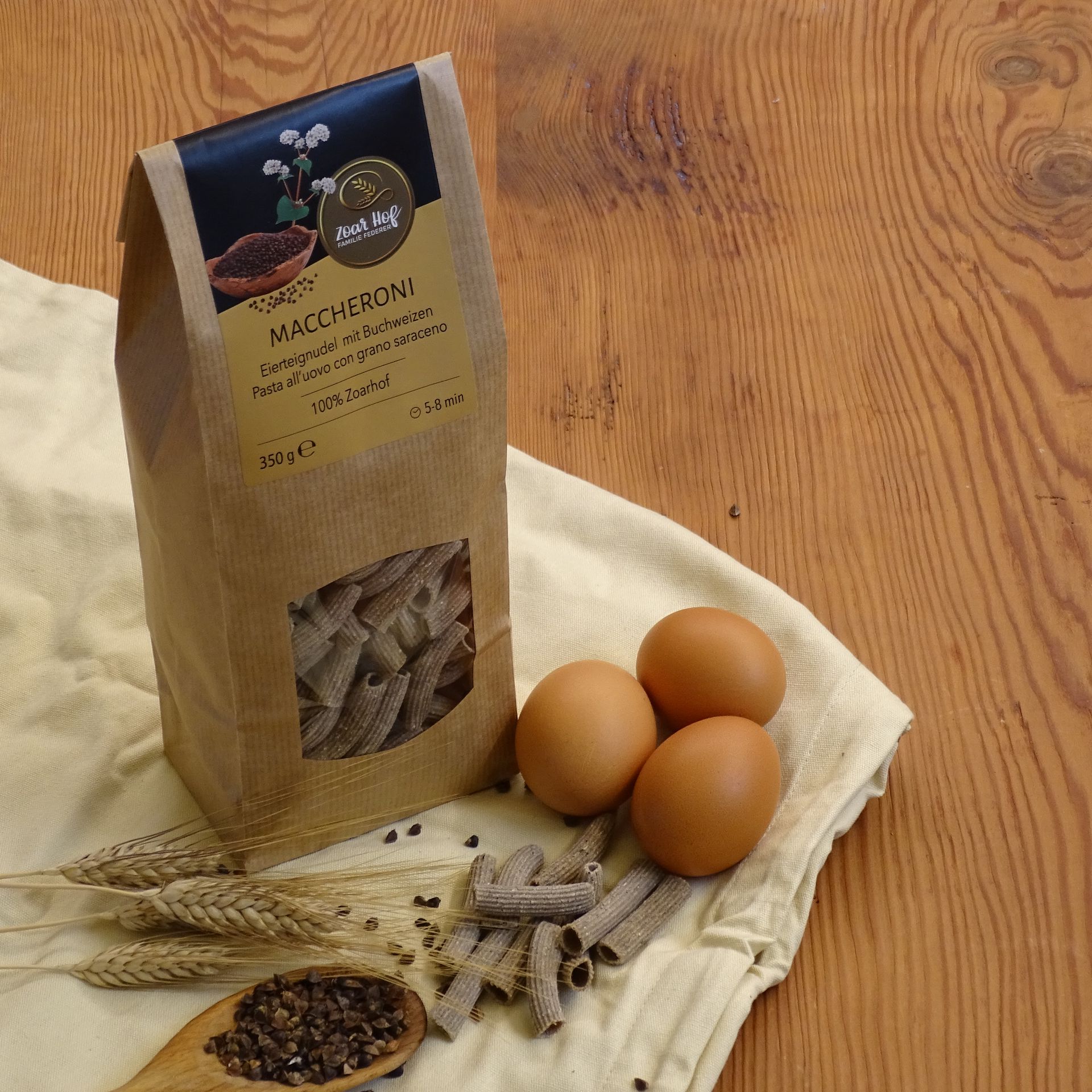 Eierteigmaccheroni mit Buchweizen