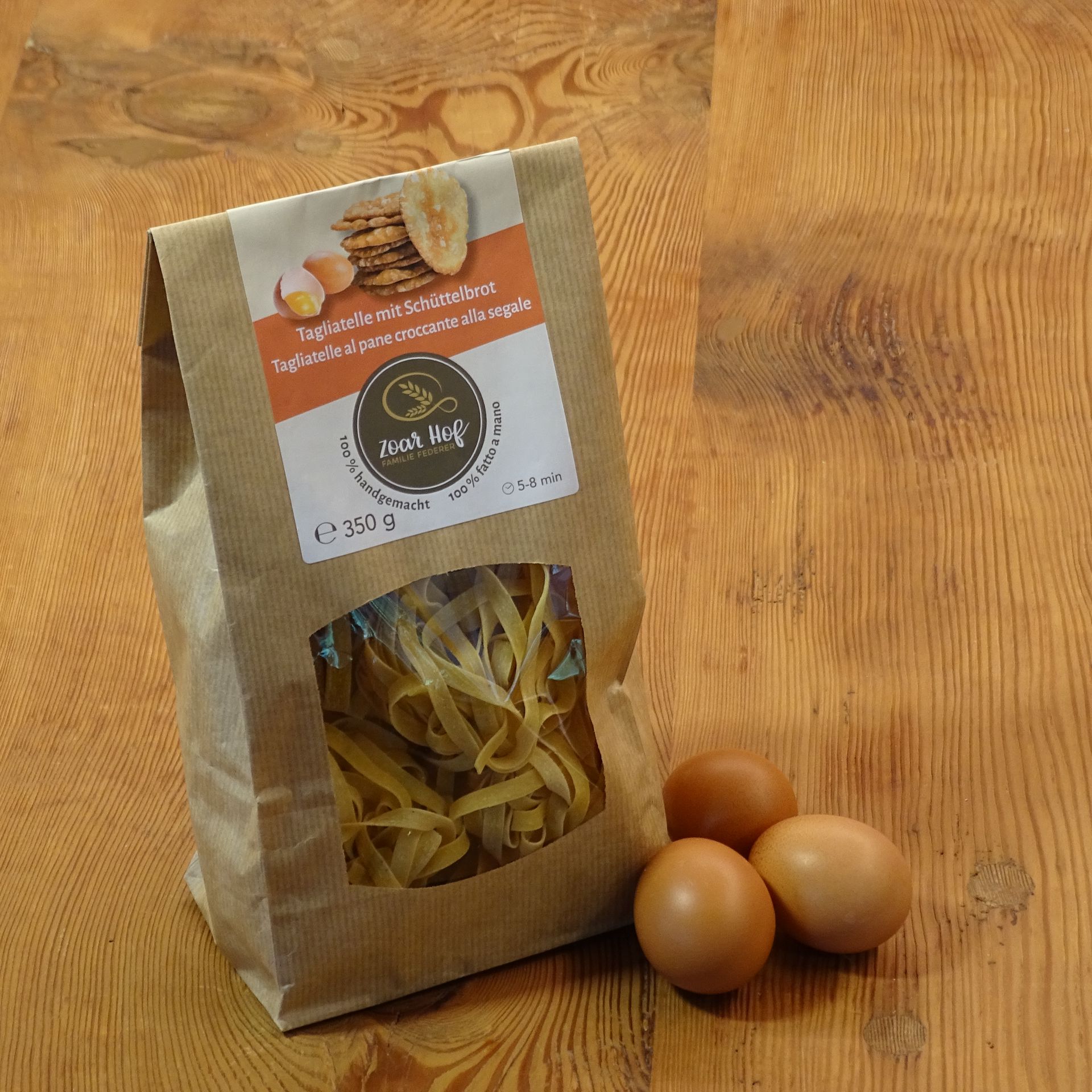 Eierteigtagliatelle Schüttelbrot