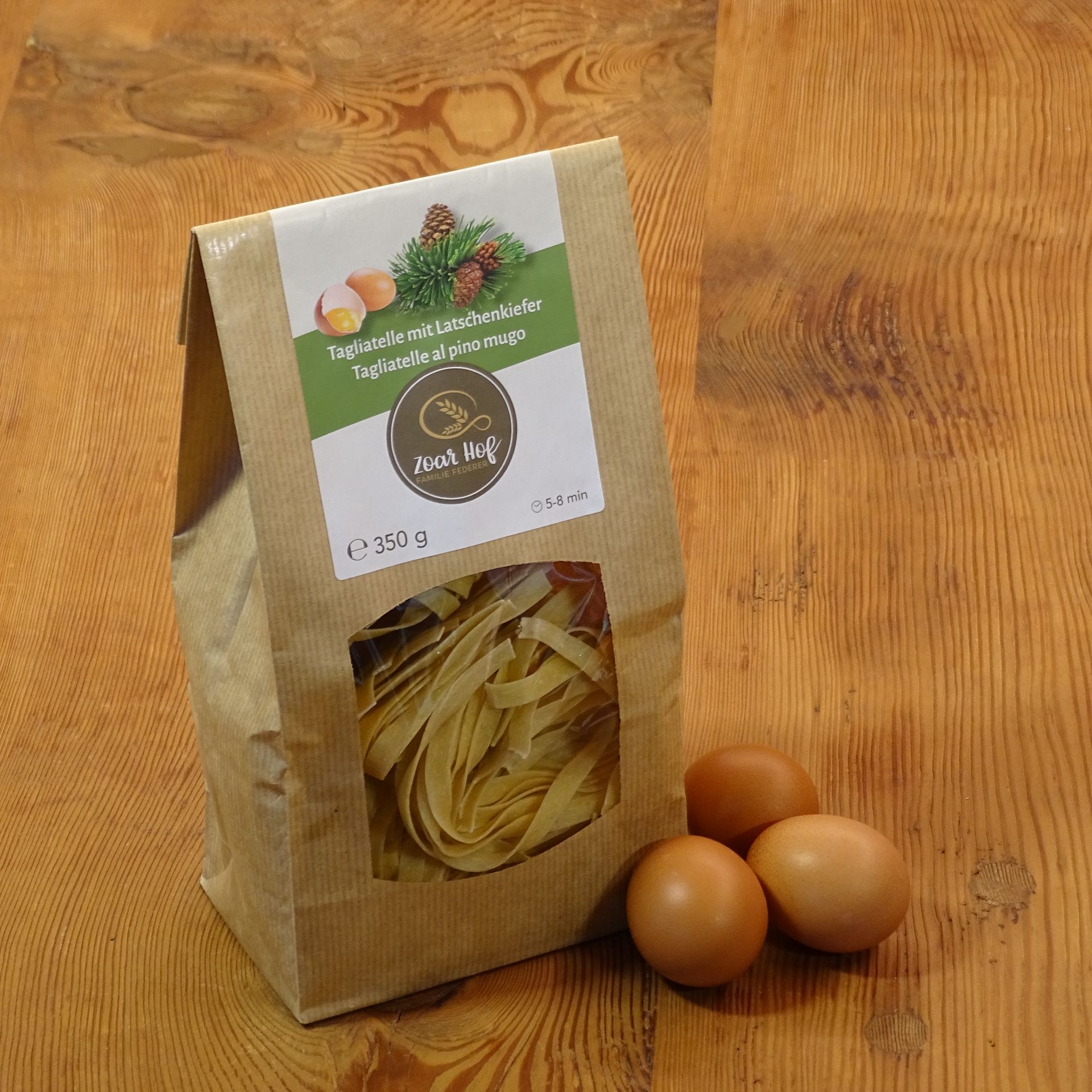 Eierteigtagliatelle Latschen