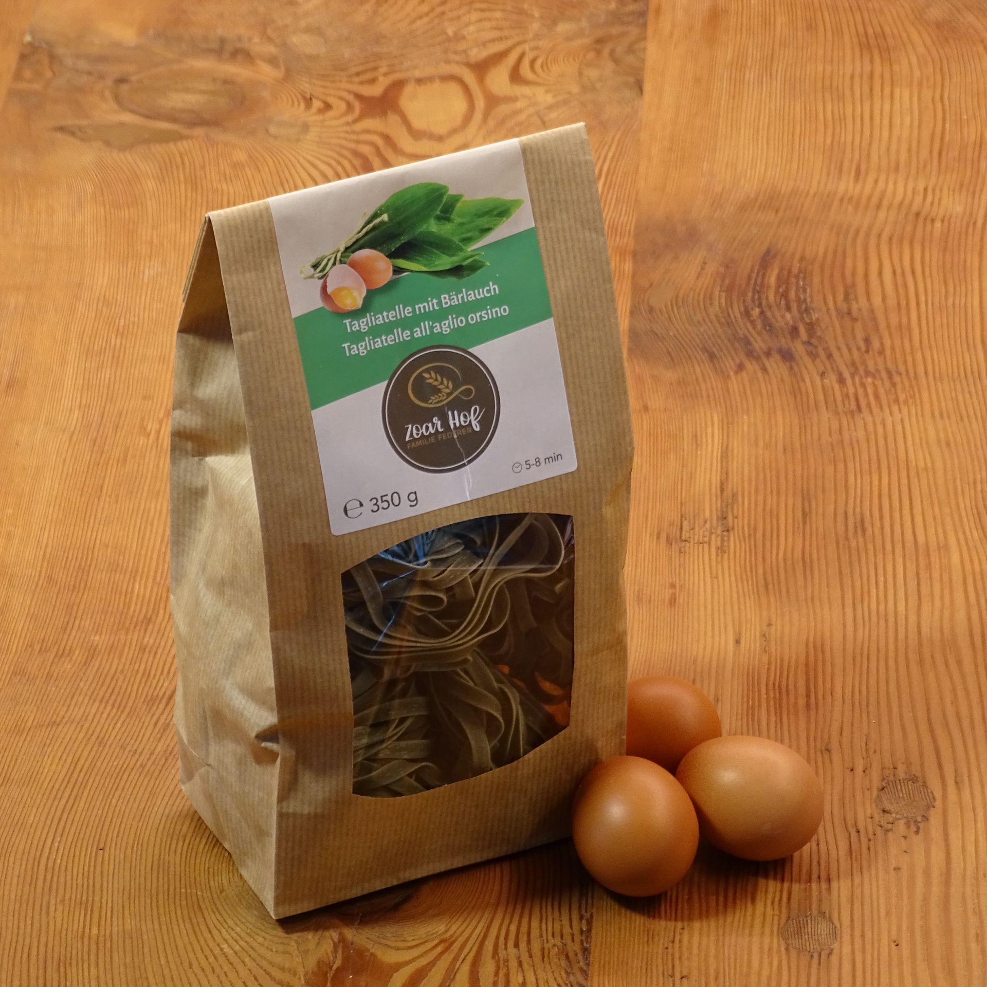 Eierteigtagliatelle Bärlauch