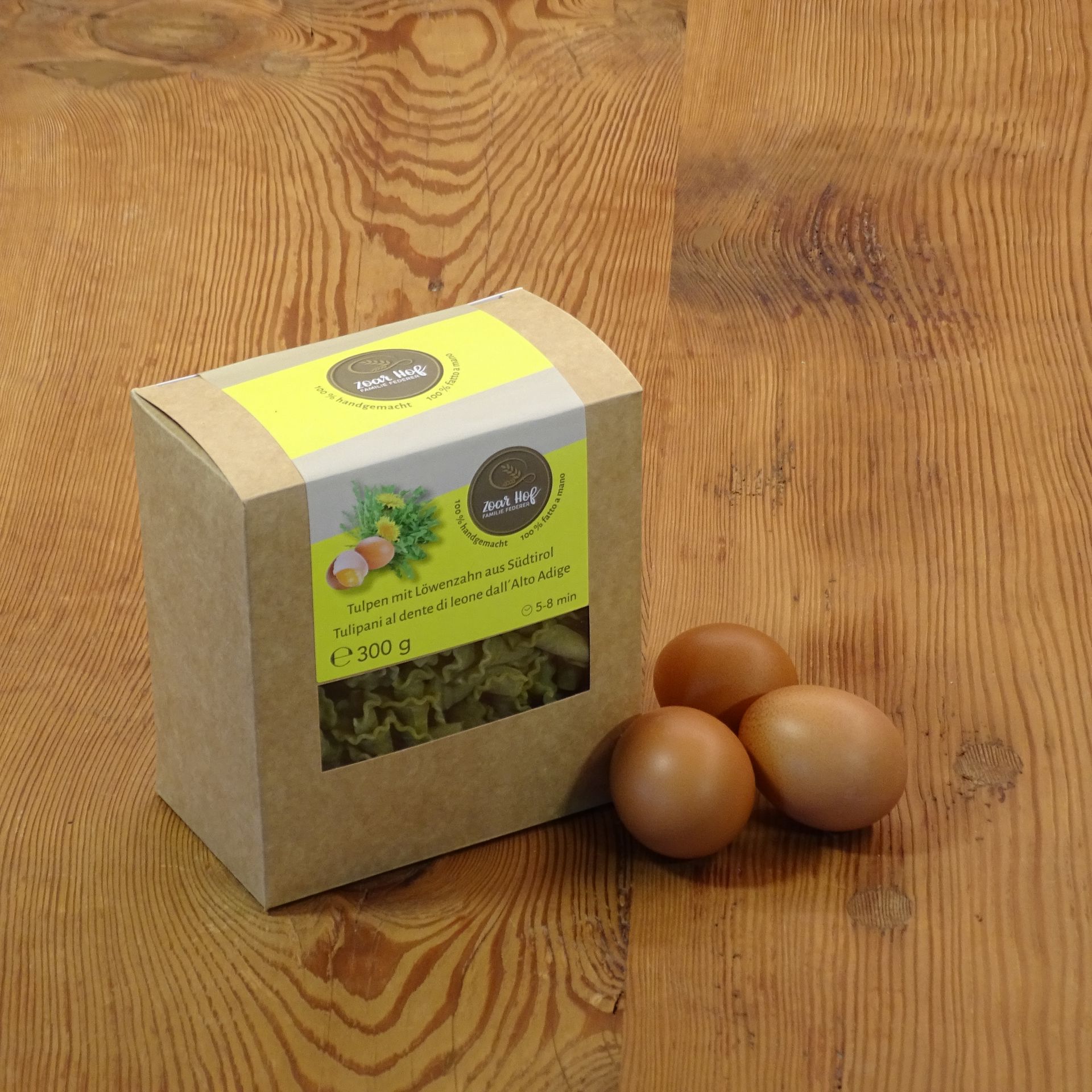 Eierteigtulpen Löwenzahn