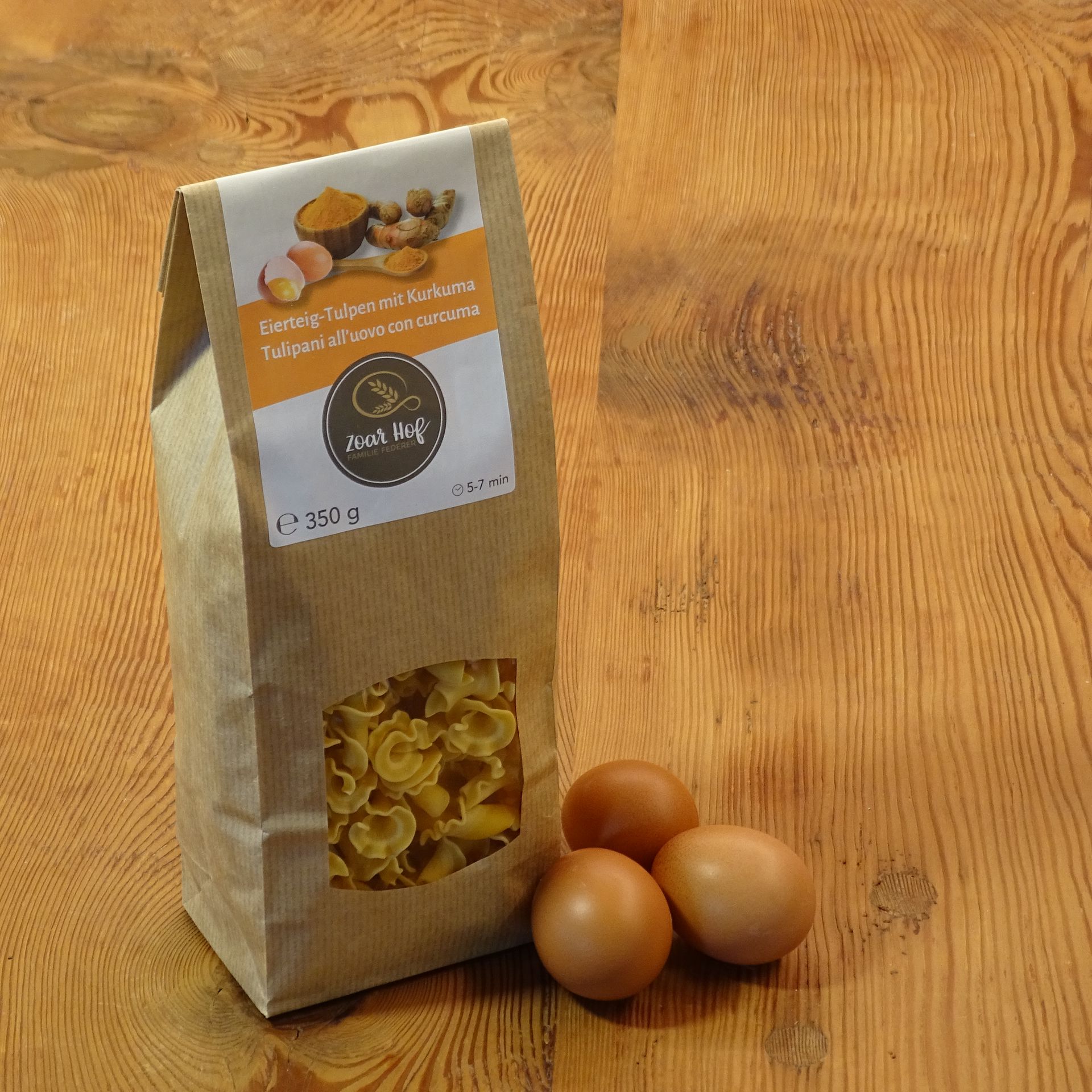 Eierteigtulpen Kurkuma